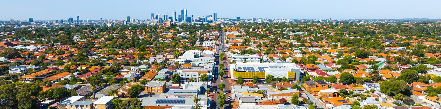 Aerial view of Herdsman, Inglewood area within the City of Stirling